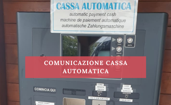 INFORMAZIONI CASSA AUTOMATICA